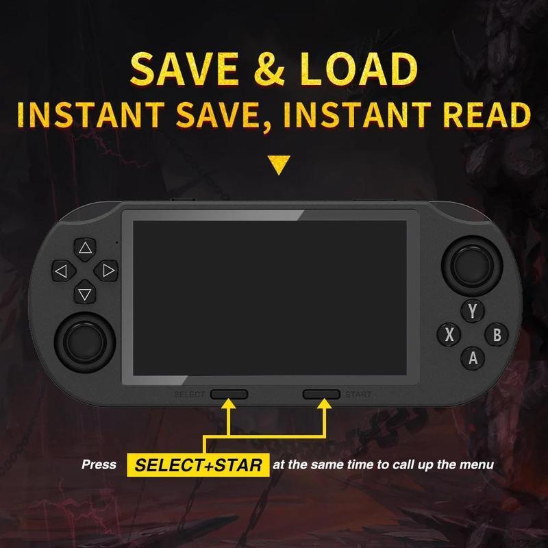The YLW SF3000 offers a 4.5-inch IPS display for crisp visuals. Enjoy wireless multiplayer gaming anytime, anywhere! Compact, long-lasting, and packed with retro games, it’s perfect for kids and adults. Get yours now and start playing!
