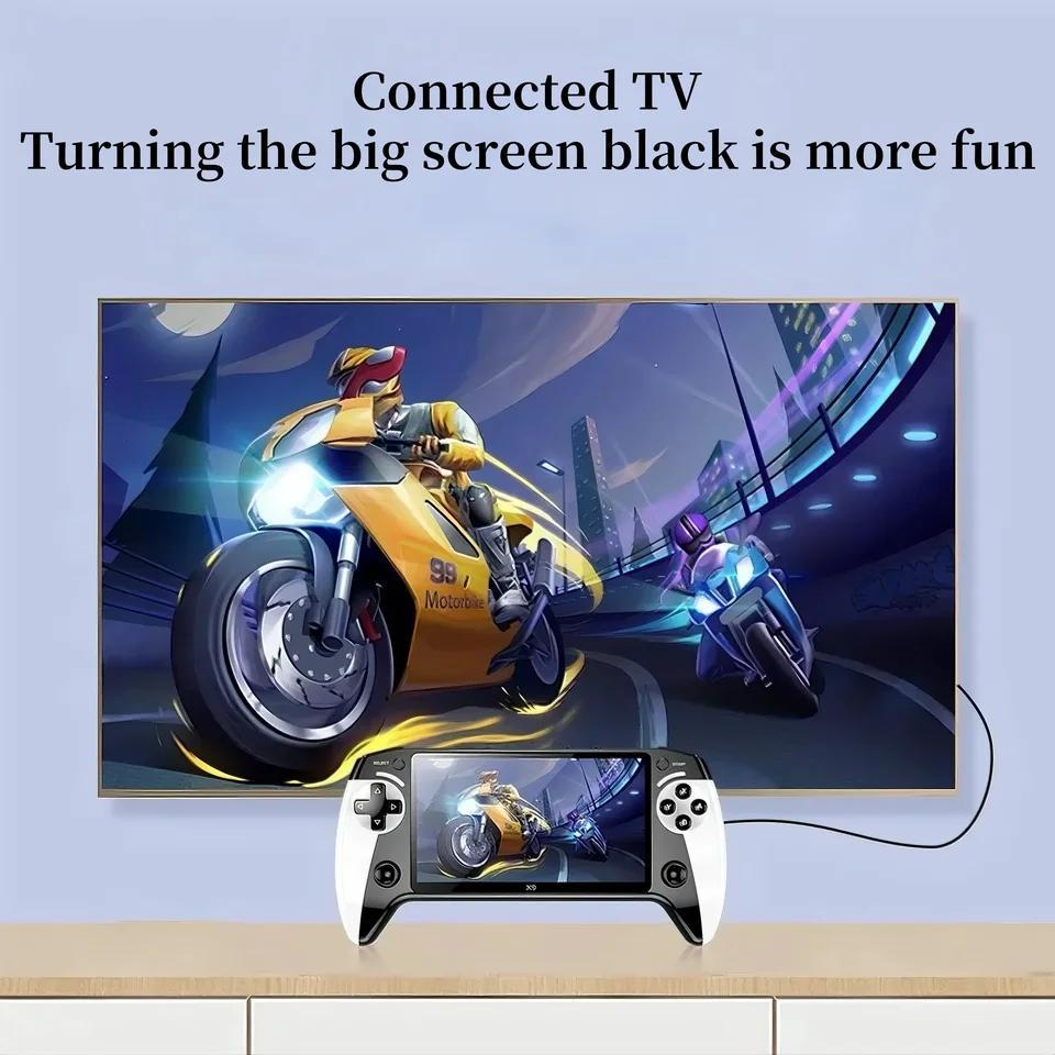 X9 5.5 Inch High-Defintion Ips Screenhandheld Game Console Supports P1 Arcade Hd Output For Dual Joystick GB GBA GBC games