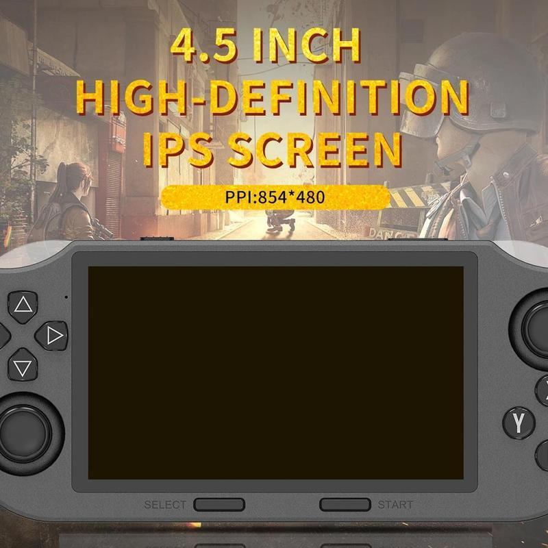 The YLW SF3000 offers a 4.5-inch IPS display for crisp visuals. Enjoy wireless multiplayer gaming anytime, anywhere! Compact, long-lasting, and packed with retro games, it’s perfect for kids and adults. Get yours now and start playing!