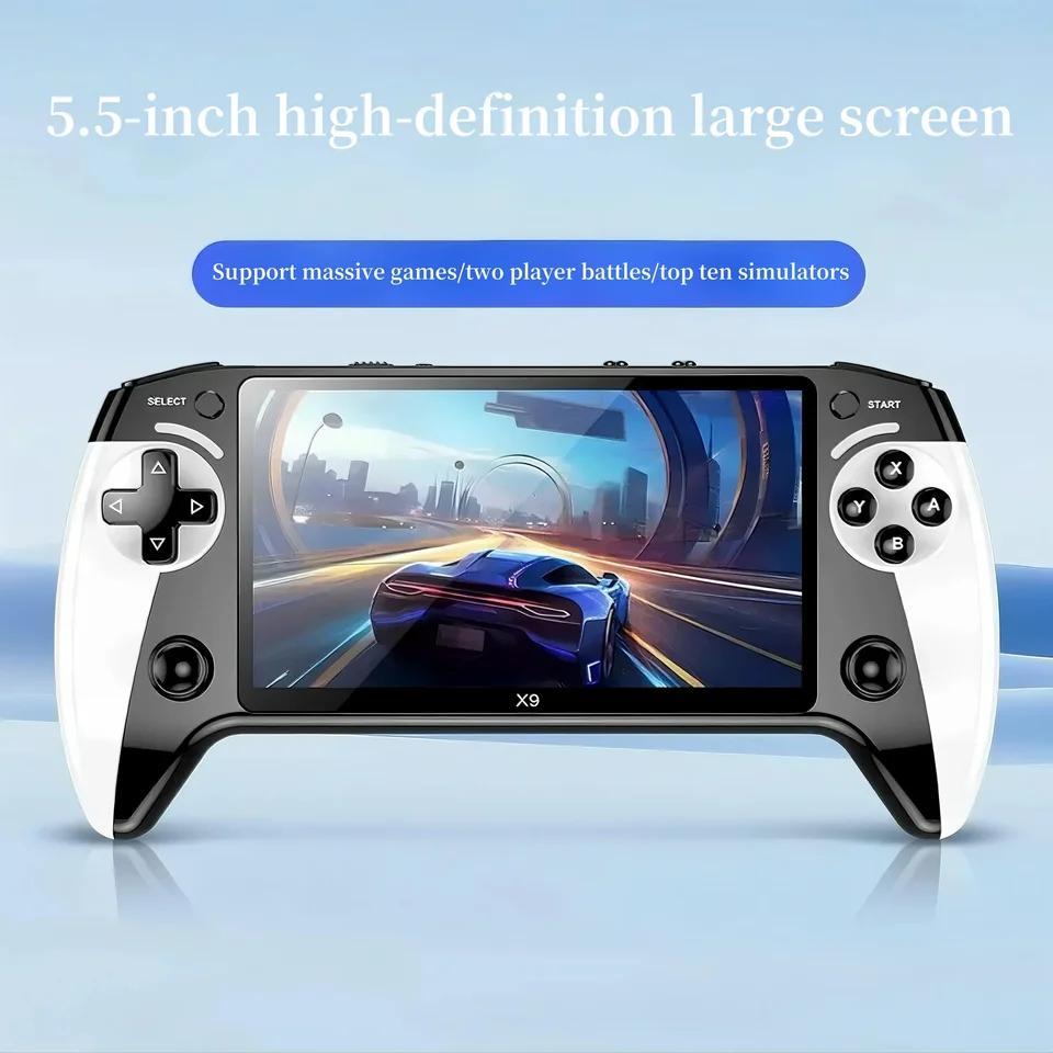 X9 5.5 Inch High-Defintion Ips Screenhandheld Game Console Supports P1 Arcade Hd Output For Dual Joystick GB GBA GBC games
