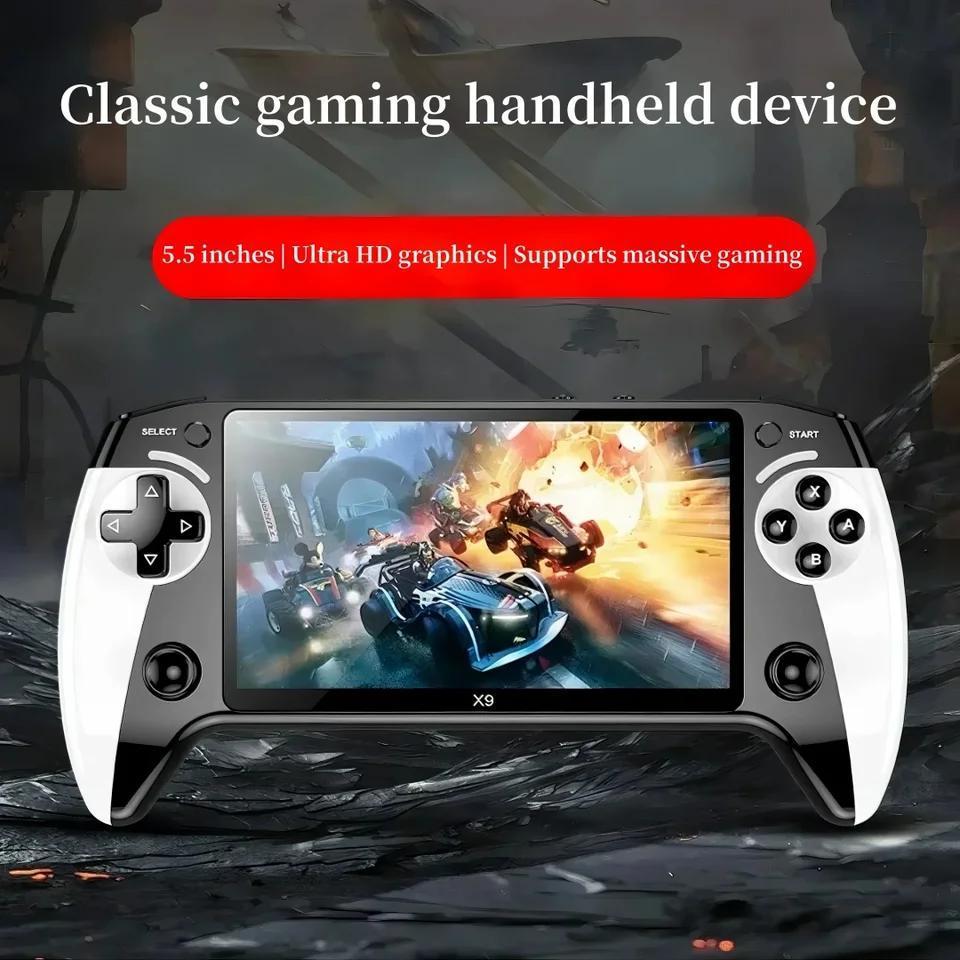 X9 5.5 Inch High-Defintion Ips Screenhandheld Game Console Supports P1 Arcade Hd Output For Dual Joystick GB GBA GBC games